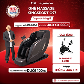 CHỈ GIAO MIỀN NAM | Ghế massage toàn thân cao cấp KINGSPORT DELUXE G97 chế độ massage 3D Ultra, 10 chương trình massage tự động