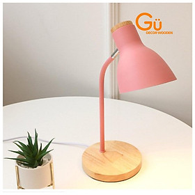 Mua Đèn học để bàn đế gỗ kèm bóng chống cận  Đèn decor phòng ngủ