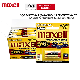 Mua   Made in JAPAN   Hộp 24 Viên Pin AA   AAA Maxell Premium Alkaline Exvolta 1 5V Bền vô địch - hàng chính hãng