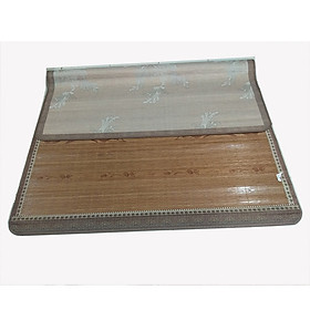 Chiếu trúc thanh in hoa, mặt dưới được ép sợ tổng hợp làm tăng tuổi thọ của chiếu lên 2 lần, KT: 1,95m x 1,6m