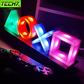 Đèn Led PS icon light nháy theo nhạc siêu đẹp , decor trang trí góc vi tính gaming của bạn hàng nhập khẩu
