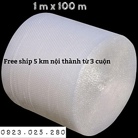 Mua (1mx100 mét) cuộn xốp hơi  xốp khí  xốp chống sốc  bóng bóng khí  xốp bóp nổ  giấy nilon bọc gói hàng tại hải phòng