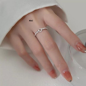 Nhẫn bạc nữ thời trang chất liệu bạc s925 MS032