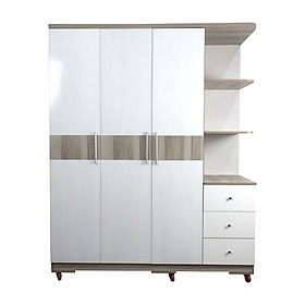 Mua Tủ Áo 3 Cánh Kèm Góc Gỗ MDF Phủ Melamine Cao Cấp Viva Gía Rẻ