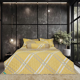Bộ drap gối Tencel Luxury Hometex / tencel 40 sợi (tấm drap và 3 áo gối )