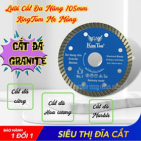 Lưỡi Cắt Đa Năng 105mm KingTom (100 Me Mỏng) - Lực Công Phá Mạnh, Cắt Ngọt, Êm Tay