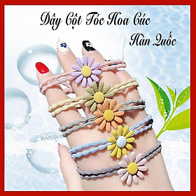 Dây Buộc Tóc Hoa Cúc Chi Hàn Quốc Nhiều Màu Sắc