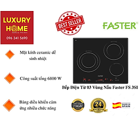 Mua Bếp Điện Từ 03 Vùng Nấu Faster FS 3SI - Hàng Chính Hãng