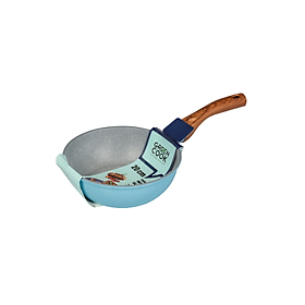 Chảo đúc đáy từ men đá xanh sapphire Green Cook GCP09-20IH dùng cho mọi loại bếp - Gian hàng chính hãng Greencook