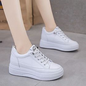 Hình ảnh Giày Sneakers độn đế 6cm chất da pu êm nhẹ PS339