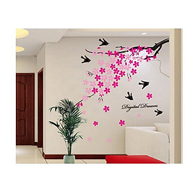Mua Decal Dán Tường Cành Đào Hồng 4 PK198