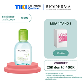 Dung dịch làm sạch và tẩy trang Micellar cho da hỗn hợp và da dầu Bioderma Sébium H2O - 100ml