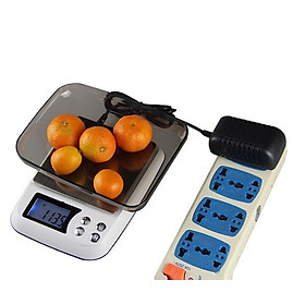 Mua Cân tiểu ly 2kg/0.1g cao cấp V2 ( Tặng 02 nút kẹp cao su giữ dây điện )