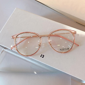 Kính mắt mèo trong suốt gọng kim loại tăm mảnh ulzzang KOREA