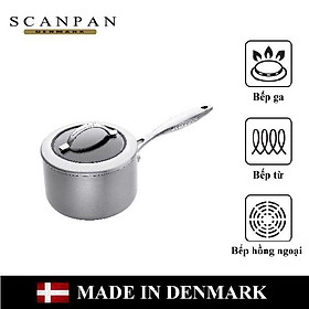 Nồi chống dính cao cấp đáy từ Scanpan CTX 1.8L 65231600, đúc liền 7 lớp, dùng được trong lò nướng và máy rửa bát, sản xuất tại Đan Mạch