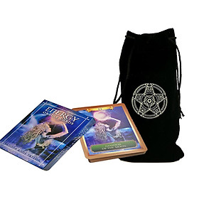 Combo Bộ bài Tarot Bói Energy Oracle Cards tarot Cao Cấp và Túi Nhung Đựng Tarot