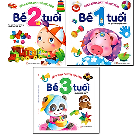 Combo bách khoa dạy trẻ học sớm 1+ 2 +3 tuổi