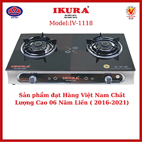 Mua BẾP GAS ĐÔI MẶT KÍNH IKURA - (IV 1118) - Hàng Chính Hãng
