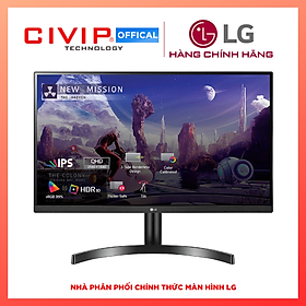 Màn Hình Gaming LG 27QN600-B 27 inch QHD (2560x1440) 75Hz / HDR / IPS / AMD FreeSync - Hàng Chính Hãng