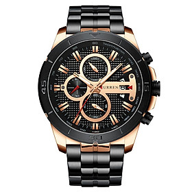 Đồng hồ đeo tay CURREN 8337 Man Quartz  không thấm nước-Màu đen