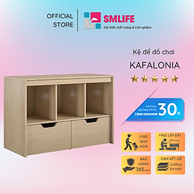 Kệ để đồ chơi cho bé SMLIFE Kafalonia  | Gỗ MDF dày 17mm chống ẩm | D90xR40xC60cm