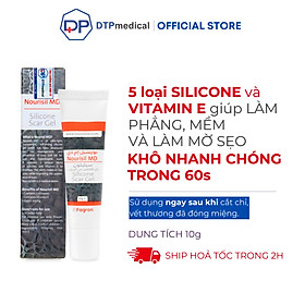 Kem sẹo Nourisil MD cao cấp - Gel sẹo silicone làm mờ và ngăn ngừa sẹo xấu hiệu quả (Chai 10g)