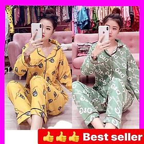 Đồ bộ PIJAMA KATE TAY DÀI QUẦN DÀI FORM RỘNG bộpijamađồ bộbộ pijama nữ