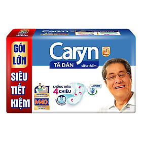 Tã Dán Siêu Thấm Caryn Gói Siêu Tiết Kiệm M40 (40 Miếng)