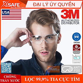 Mua Kính bảo hộ 3M V34 Mắt kính chống tia UV  chống bụi  chắn gió  chống đọng sương  mắt kính trong suốt  bảo vệ mắt trong y tế  lao động  đi xe máy