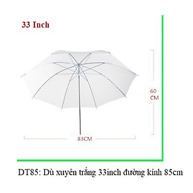 Dù Xuyên Sáng, Dù Phản Quang 8 Cạnh, Ô Phản Sáng, Phụ kiện Chụp Ảnh Hàng Chính Hãng