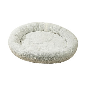 Cat Bed Plush Round Pet Bed Washable Autumn Winter Indoor Cats Self Warming Cozy Sleeping Calming Snooze Kennel Cat Nest for Kitten Cats Dog
