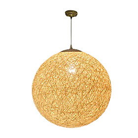 Rattan Lantern Pendant Lamp, Ceiling Lighting Fixture Chandelier Hanging Light  Tea House