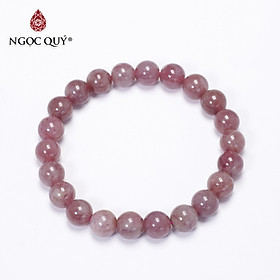 Vòng tay trơn đá Ruby mệnh hỏa , thổ - Ngọc Quý Gemstones