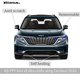 KIA CARNIVAL 2022 PPF TPU đèn chiếu sáng chống xước tự hồi phục STARFILM