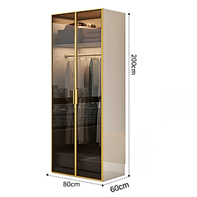 Tủ quần áo cánh kính Ohaha - TCK009