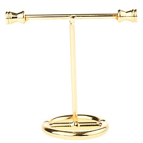 Delicate Golden Earring Display Stand Necklace  Jewelry Organizer Rack Shelf