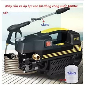 Máy xịt rửa mini - máy rửa xe sakura - 1800W, súg phun dài nửa mét