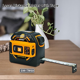 Mua Máy Đo Khoảng Cách Laser 2 Trong 1 Kiêm Thước Dây SNDWAY SW-TM40/SW-TM60