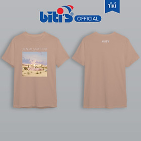  LazMall [BST đặc biệt BITI'S X KIEY]  Áo Thun Cotton Biti's Kiey Unisex Brown Desert T-Shirt BOU001400NAU (Nâu) - XL 57->63 kg