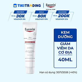 Kem dưỡng giảm viêm da cơ địa Eucerin Ato Control Acute Care Cream 40ml