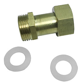 2-Way Brass Hose Barb Nozzle Coupling Connector Straight Pipe Connector