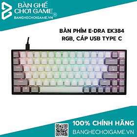 Bàn phím cơ E-DRA EK384 Led RGB - Hàng chính hãng