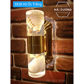 Đèn Treo Tường LED Hiện Đại Thả Thuỷ Tinh - Công Suất 24w - Phong Cách Bắc Âu Vintage Thiên Nhiên - Ánh Sáng Vàng - Có Video