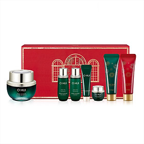Bộ dưỡng củng cố cốt lõi da mặt và dưỡng thể OHUI Prime Advancer Ampoule Capture Cream Special Set 185ml