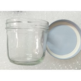Mua Set 6 hũ thủy tinh DÁNG TRÒN NẮP THIẾC sáng bạc sang trọng  rất dày và đẹp mắt dùng đựng gia vị   mật ong  đồ khô