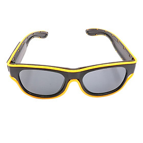 YJ011 Led Glasses 10 Colors Optional Light Up EL Wire USB Charge Twinkle Glowing Party Club Holiday Bar Decorative