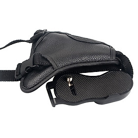 Dây Đeo Cổ Tay Bằng Da PU Giữ Máy Ảnh DSLR Nikon Canon Sony
