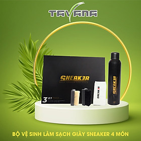 Bộ Combo Vệ Sinh Làm Sạch Giày Sneaker Chuyên Sâu Và Cao Cấp (4 món) - SNEAK3R