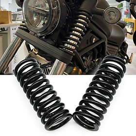 Motorbike Front Fork Shock Absorber Cover 155mm Damper Spring Protector Fit for Honda Rebel CM500, CM300, 17-21 Black