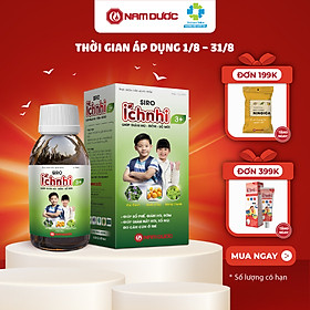 Siro ho cảm Ích Nhi 3+ chai 90ml hỗ trợ giải cảm, giảm ho, tiêu đờm, giảm sổ mũi, phòng cảm lạnh cho bé trên 3 tuổi